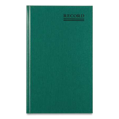 NATIONAL Emerald Series Account Book, Green Cover, 500 Pages, 12 1/4 x 7 1/4 56151